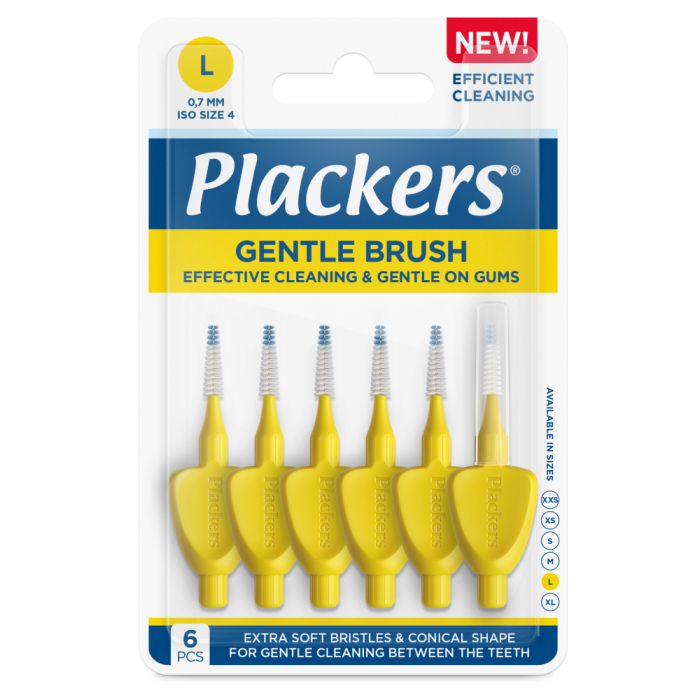Plackers Gentle Brush L 0.7 mm hammasväliharja 6 kpl kuva 4