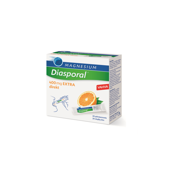 Diasporal Magnesium 400 Extra Direkt rakeet, annospussi 20 kpl kuva 2