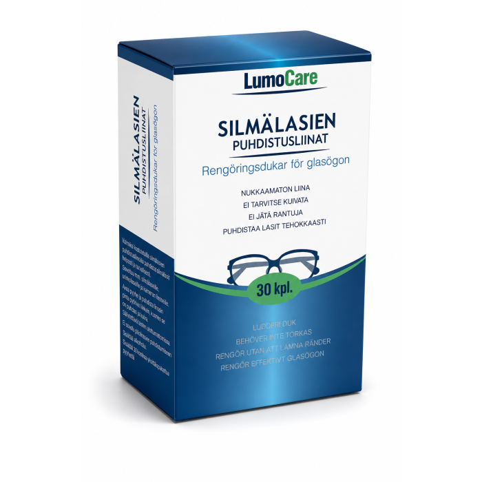 Lumocare Silmälasien puhdistupyyhe 30 kpl kuva 2