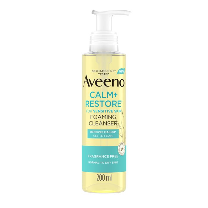 Aveeno Calm+Restore foaming cleanser 200 ml kuva 3