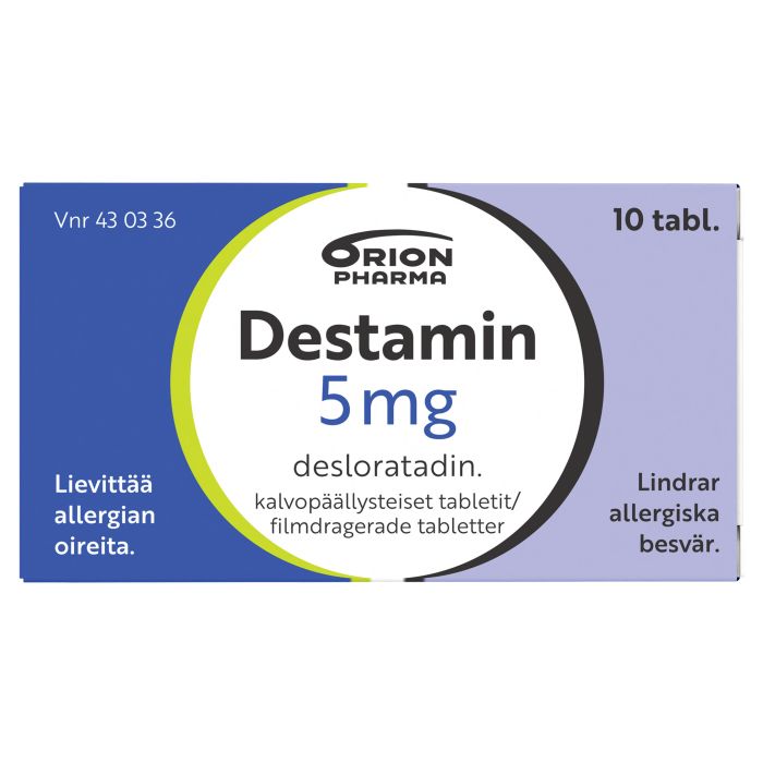 DESTAMIN tabletti, kalvopäällysteinen 5 mg 10 fol kuva 7