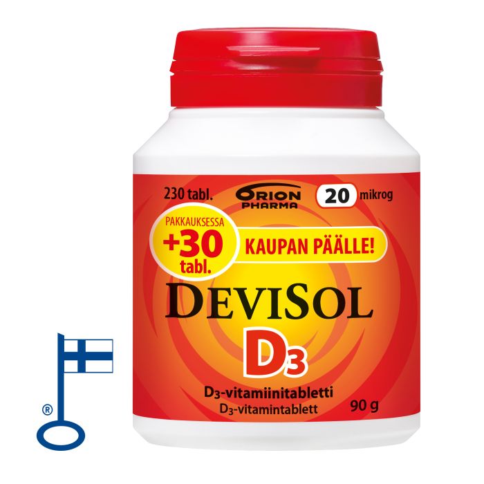 Devisol 20 mikrog imeskelytabletti 230 kpl kuva 2