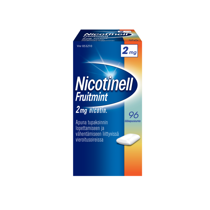NICOTINELL FRUITMINT lääkepurukumi 2 mg 96 fol