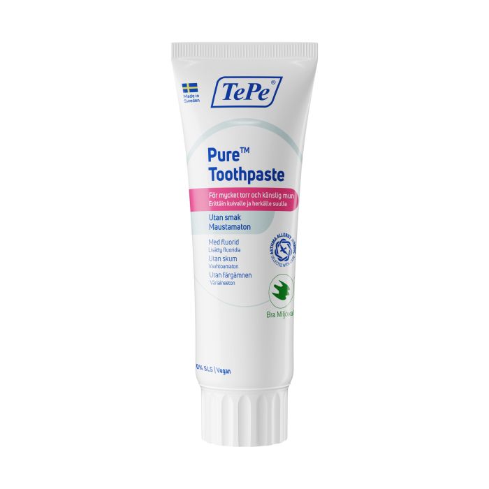 TePe Pure maustamaton hammastahna 75ml 75 ml