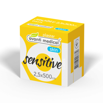 Avanti Medical ruskea kuituteippi 2,5 cm x 500 cm 1 kpl