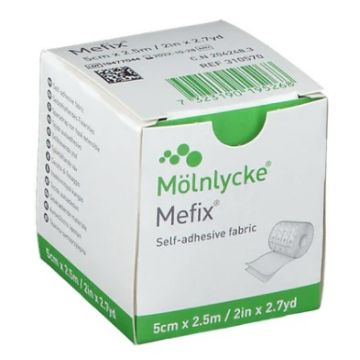 Mefix kiinnit.materiaali 5 cm x 2,5 m 1X1 kpl