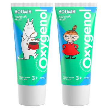Oxygenol Moomin Hedelmä hammastahna 3+ 50 ml