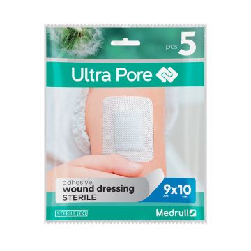 Medrull Ultra Pore kiinnittyvä sidos 9x10 cm 5 kpl