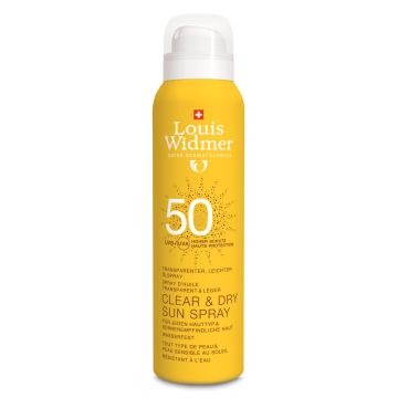 Widmer Clear & Dry Sun Spray 50 hajusteeton 200 ml