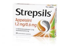 STREPSILS APPELSIINI 1,2/0,6 mg imeskelytabl 24 fol